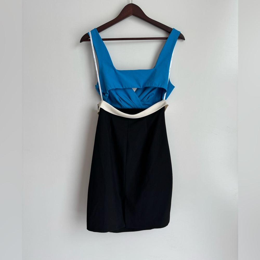 Black Halo Scott Cutout Sheath‎ Dress Women 6 Blue White Black ASO celebrities - Picture 5 of 12